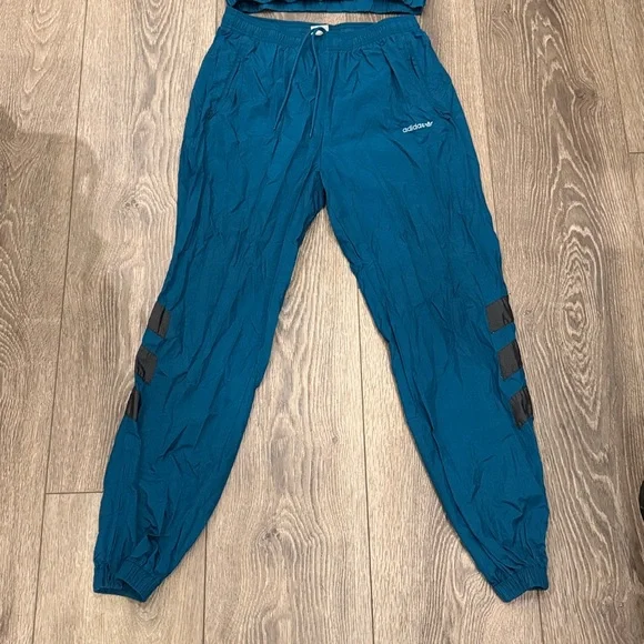 Adidas Blue and Gray Tracksuit 90’s Vintage - Picture 2 of 7